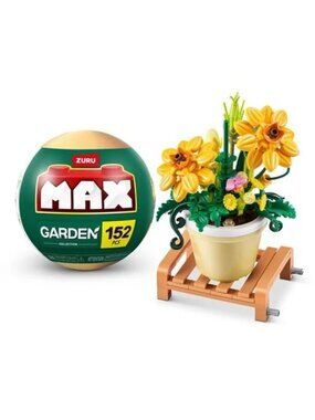 Zuru Max Garden Potted Flowers Collection Building Brick Capsule- 152 Pieces COS